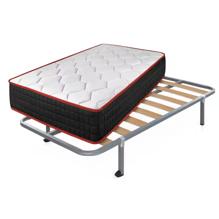 CAMA EXPRESS Colchón Viscoelástico Cool Viscofresh + Somier Hades con Patas de 32 cm - 1