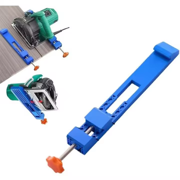 Guía de base ajustable para máquina de Corte, abrazadera de posicionamiento para fresco de Sierra circular Eléctrica, (1 Ud.) - 1
