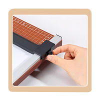 10444-15  Cortador de Papel con Base de Madera, Guillotina Profesional para Papel,  Cizalla de Palanca – Ideal para Papelería, Oficina, Escuela y Fotografía. - details 4