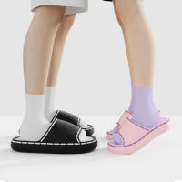 Pantuflas desmontables anti-escalofríos para mujer en verano, nuevas sandalias de pareja sencillas antideslizantes de fondo suave para el baño y el hogar - details 0