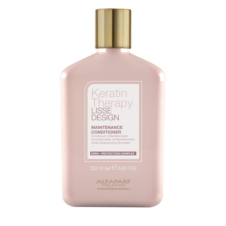 Alfaparf Keratin Therapy Lisse Design Acondicionador de Mantenimiento 250 Ml. / Acondicionador sin sulfatos para prolongar tu alisado de queratina: nutre, desenreda y aporta brillo al cabello liso y sin frizz.