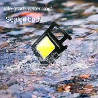 Linterna LED Mini De Llave Multifuncional Portátil COB Para Camping Luz De Trabajo Recargable Por USB Ideal Para Pesca Al Aire Libre Y Senderismo - details 9