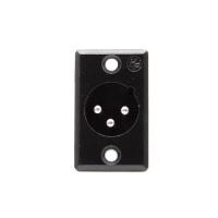 Banner - Conector chasis microfono XLR 3 pin macho
