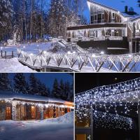Luces De Cadena De Hielo LED Solar 3.5M Impermeables Para Decoración De Bodas Y Fiestas En Jardín Y Hogar Luces De Navidad Exteriores - details 17