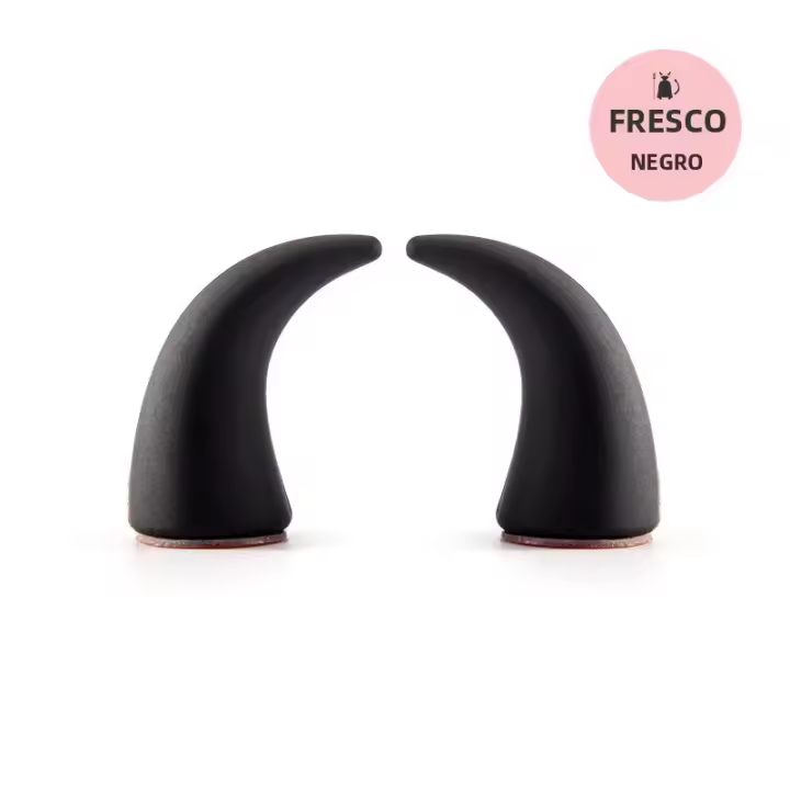 2Pcs Decoración De Cuerno Diabólico Para Casco De Motocicleta Pegatinas De Estilo Para Coche Y Bicicleta Eléctrica Multicolor Accesorios De Casco De Motocicleta - 1