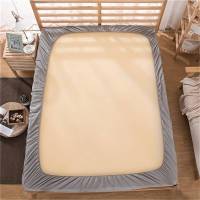 Protector De Muelles Impermeable Y Seguro Funda Para Sábanas De Color Sólido Cómoda Transpirable Y Máquina Lavable Para Adultos - details 8