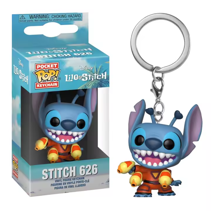 FUNKO POCKET POP! LLAVERO: LILO Y STITCH – STITCH 626 (EXCLUSIVO), 32216, TIENDA CON LICENCIA OFICIAL - 1