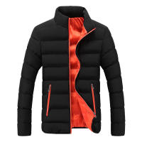 Nueva Chaqueta De Algodón Para Hombre 2024 Abrigo Grueso De Punto Deportivo Casual Cuello Alto Para Otoño E Invierno - details 0