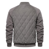 Chaqueta gruesa acolchada de terciopelo para hombre, chaqueta informal europea y americana, chaqueta superior de manga raglán, novedad de Otoño de 2024 - details 12
