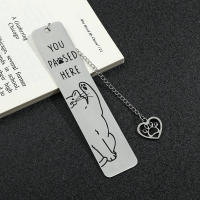 Marcador De Libro De Acero Inoxidable Creativo En Forma De Gato Y Perro Para Amantes De Los Animales Marcador De Libro Para Lectores - details 4