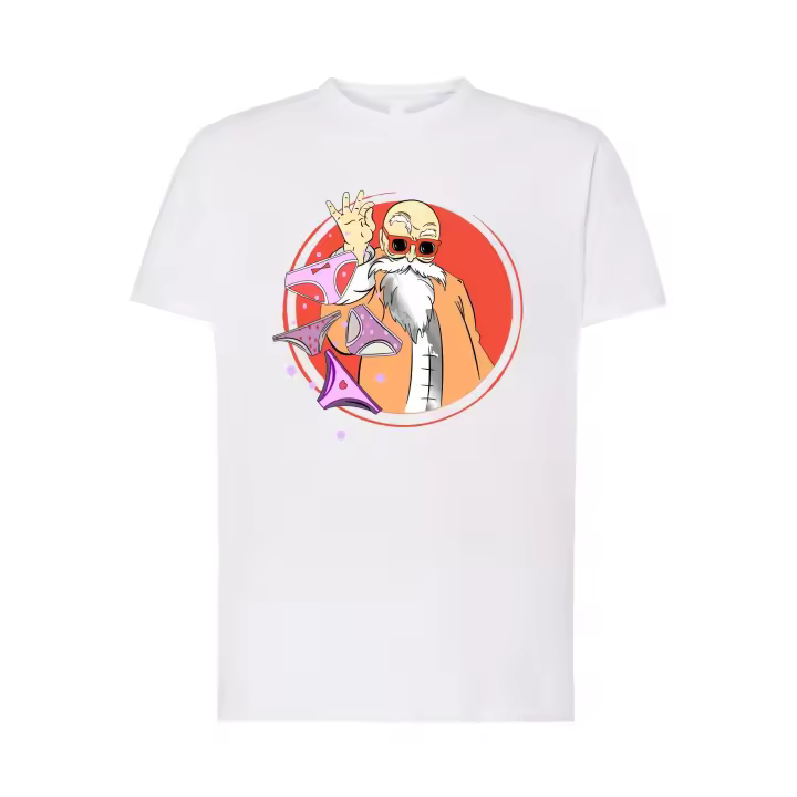Camiseta - Maestro Roshi - Braguitas - D. Ball Z - Serie anime/manga - Unisex algodón premium Hombre/Mujer - 1
