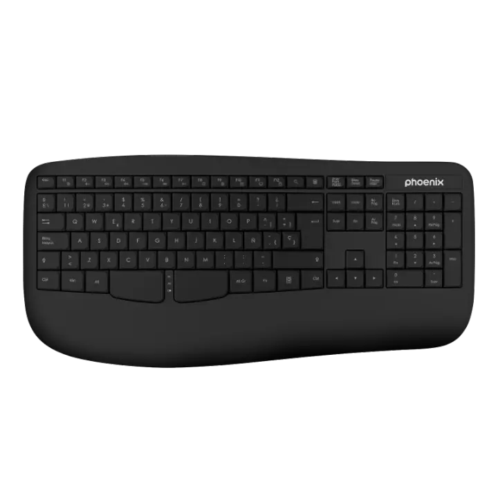 Phoenix Technologies Teclado Phoenix K201 Inalámbrico 2.4ghz Negro - 1