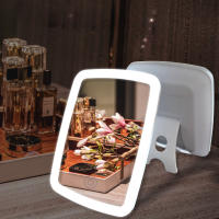 Espejo De Maquillaje LED Plegable Estilo Para Uso En El Vuelo Con Opción De Batería Seca O Carga USB Material ABS+ Vidrio - details 1