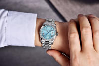 Reloj Mecánico De Lujo Para Hombre PAGANI DESIGN 2024 Cristal De Saphir Calendario Resistente Al Agua Y Shock Con Marca De Acero Inoxidable - details 6