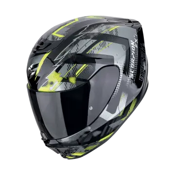Casco Integral Scorpion EXO-391 CLUTTER Negro-Amarillo Neon 22.06 - 1