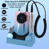 Máquina De Uñas Eléctrica Recargable 45000RPM Con Base Set De Pulidora De Uñas Y Eliminador De Polvo De Gel Bajo Ruido Para Manicura - details 2