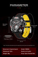 Reloj De Pulsera Deportivo Para Hombre 2024 Marca Top Lujo Grande Cronógrafo Cuarzo Resistantes Al Agua Y Al Choque Manos Luminosas Correa De Cuero Relogio Masculino - details 2
