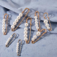Conjunto De Broches De Perla Simulada Para Mujer Decoración De Ropa Y Suéter Con Rhinestone Flor De Cuentas Hebilla Joyería Accesorios - details 3