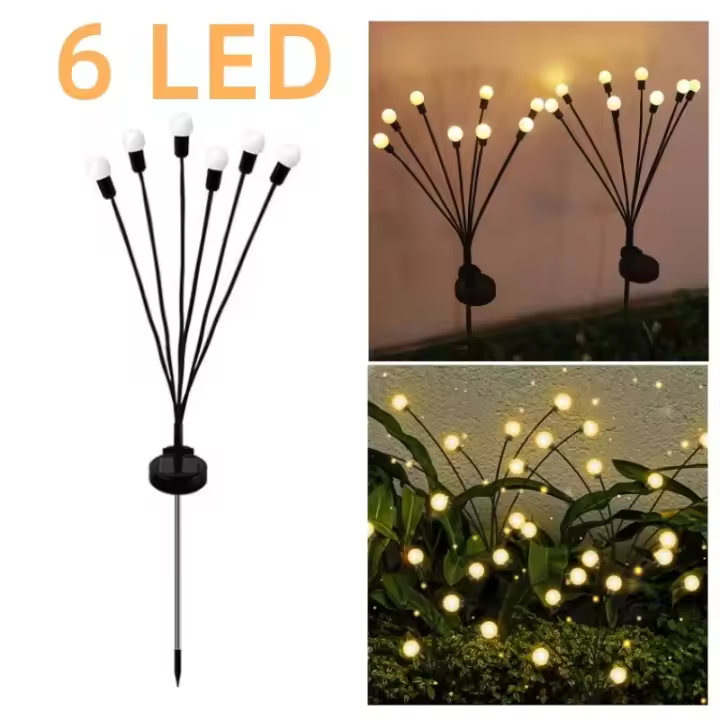 10 Luces Solares Para Jardín Con Diseño De Mariposa Impermeables Para Exterior Patio Camino Decoración Navideña Lámpara Solar Para Césped - 1