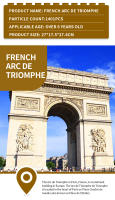 Bloques De Construcción Triumphal Arch De Francia 5223 Arco Triunfal De Francia Juguetes Educativos Para Niños Y Adultos Regalos De Cumpleaños Y Navidad - details 2