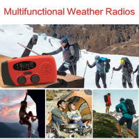 Radio De Emergencia Recargable 2000 mAh Con Luces LED Y Carga USB Solar Radio FM/AM Portátil Para Exteriores Y Viajes - details 1