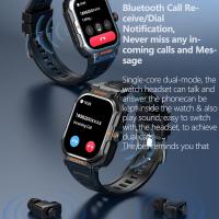 Reloj inteligente para hombre con auriculares (respuesta/Marcado), Rastreador de Ejercitos Deportivo resistant táctico para Exteriores HD de 2,01 pulgadas with pasos, calorías, monitor de Sueño, monitor de cuenta para Android iPhone - details 4