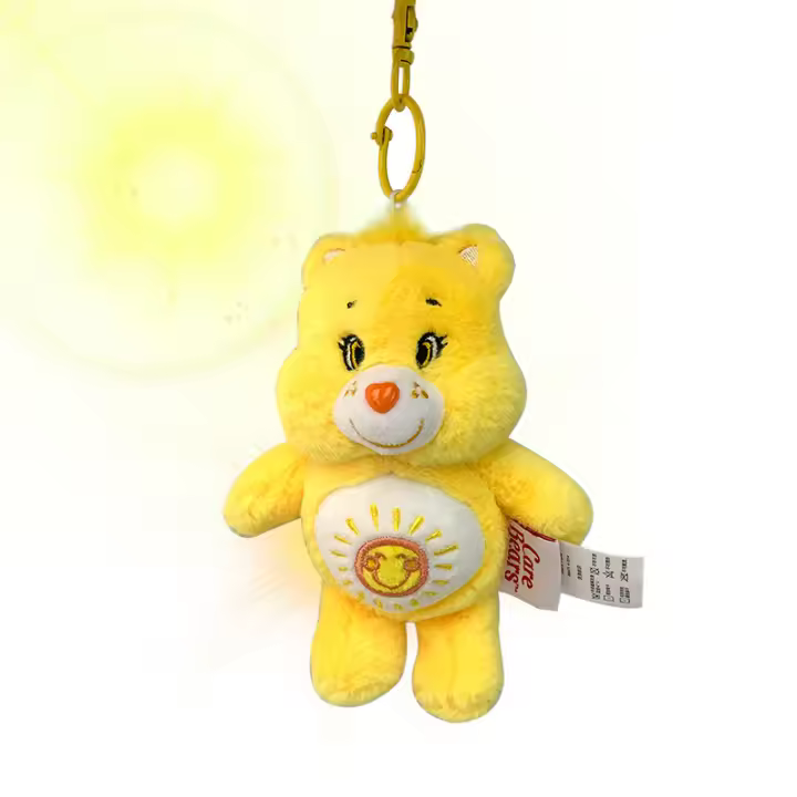 Carebears-colgante de oso arcoíris, oso de cuidado, muñeco colgante, juguete de felpa, regalo para niña [HK] - 1