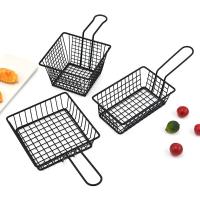 Cesta De Freír Para Cocina Herramienta De Cocina Red De Malla Para Patatas Fritas Y Chips Contenedor De Almacenamiento De Alimentos Con Mango Para BBQ Francés En Casa - details 8