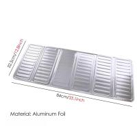 Escudo De Viento Para Estufa Aluminio Plegable 1/2 Piezas Protección Contra Viento Para Camping Cocina Quemador Ventana De Aluminio - details 1