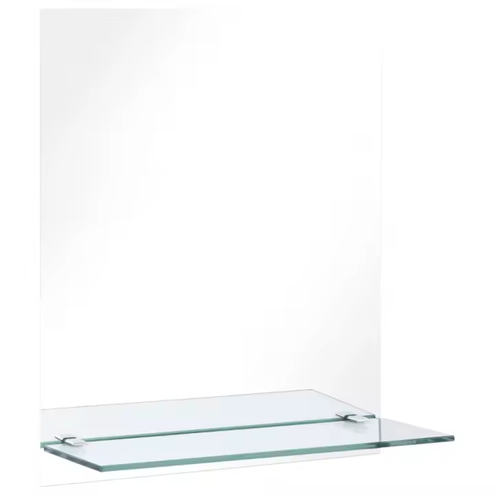 vidaXL Espejo de Pared con Estante de Vidrio Templado de Maquillaje Dimensiones 20 x 40 cm,  30 x 50 cm,  40 x 40 cm y mas - 1