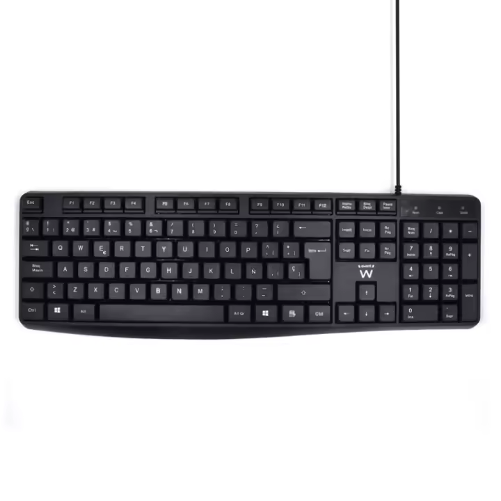 TECLADO EWENT BUSINESS USB CON ESCRITURA SILENCIOSA DISEÑO ES - 1