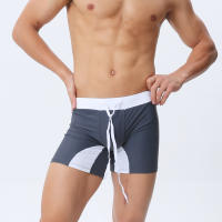 Short De Baño Para Hombre Sexy Shorts De Natación Deporte Playa Pantalones Monocromáticos Ajustados Fitness Moda Masculina - details 7