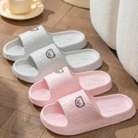 Pantuflas De Hombre Moda Verano Interior Antideslizantes Suave Caucho Cómodas Casuales Pareja Oso Impresión Pantuflas De Baño Para Mujer - details 4