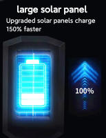 Lámpara Solar Exterior Potente 330000LM Nueva Actualización Con 3 Modos Luz LED Solar Para Jardín Y Calle Impermeable IP65 Control Remoto Sensor De Movimiento - details 6
