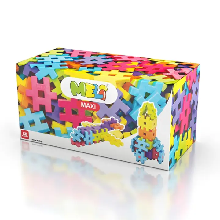 Construcción Meli Maxi 50 piezas figuras 3D - 1