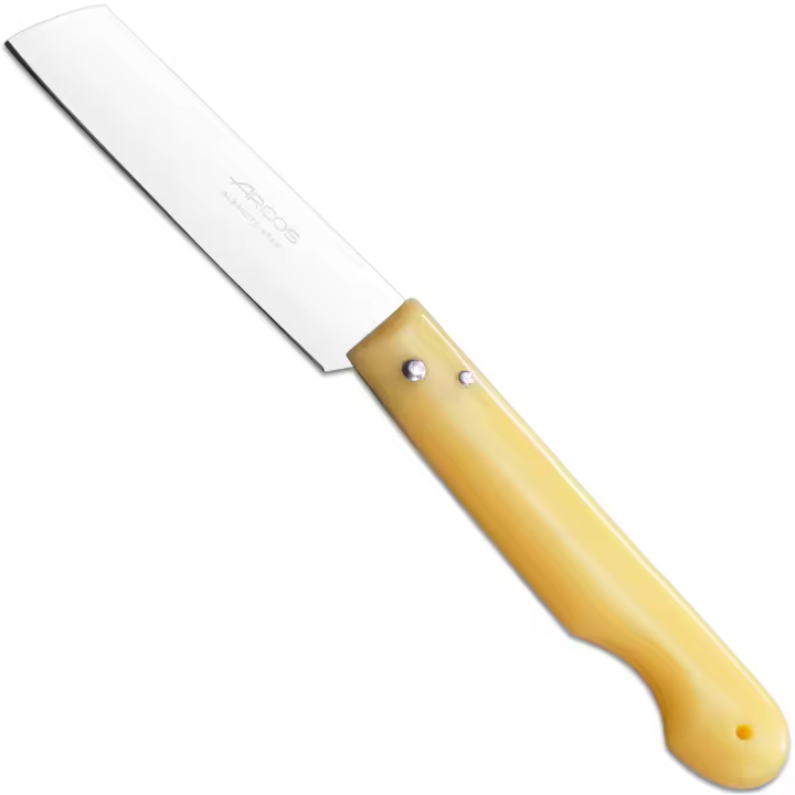 ARCOS Navaja Profesional - Navaja de Cocina (85 mm) - Acero Inoxidable Nitrum® - Mango de Polipropileno (Amarillo) - 485700 - 1