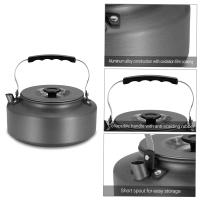 Kettle Portátil De Aluminio Para Exteriores Tetera Para Camping Senderismo Picnic Olla De Café Tejado Interior Resistente Al Desgaste - details 6