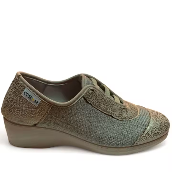 Zapatilla Cuña Mujer Cosdam 2414 Rubi Beige 105967  Cosdam MARCAS MUJER Zapatillas Zapatillas especiales - 1