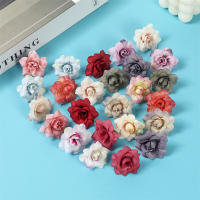 10/20Pcs Flores Artificiales De Seda Rosa 4CM Para Decoración De Hogar Bodas DIY Guirnalda De Navidad Accesorios De Regalo - details 9