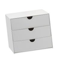 Organizador De Escritorio Con 3 Cajones Multifuncional Antipolvo Pileable Para Suministros De Escritorio Baño Y Hogar - details 2