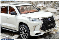 Modelo De Coche LX570 SUV a Escala 1:24 Con Luz Y Música Puertas Abiertas Función Retroceso Regalo Para Niños Vehículos De Tierra - details 1