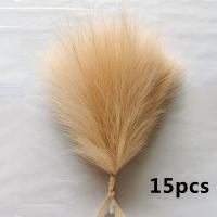 15pcs Bouquet De Pampas Artificial Para Decoración De Casamiento Y Fiestas DIY Flores De Planta Falsa Para Vaso Decorativo - details 9