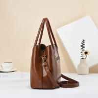 Bolsos Retro de Color sólido para Mujer, elegant Bolso Cruzado de cuero PU, monederos de Oficina y trabajo de moda - details 3