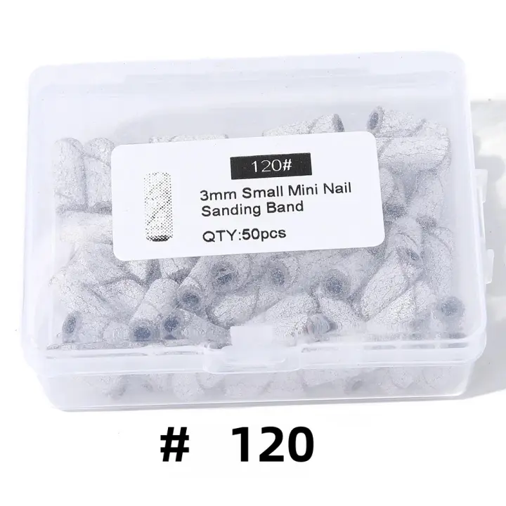 Cutter Zebra De Encaje Para Uñas Y Cuidado De Pies Pulidora De Uñas Con Polvos De Gel Removedor De Pintura De Uñas En Blanco Grados 80 120 180 240 Accesorio Para Broca De Uñas - 1