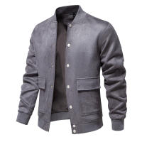 Chaqueta con cuello levantado para hombre, uniforme de béisbol informal, talla europea, ante nuevo, otoño e invierno, 2024 - details 5