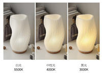 Lámpara De Escritorio Estilo Crema Francesa 3D Lámpara De Ambiente Para Dormitorio Estudio Café Luz De Lectura LED Sin Baterías - details 0