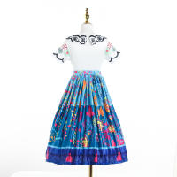 Vestido De Princesa Encanto Para Niñas Con Bolsa Disfraz De Película Frock Madrigal Isabel Ropa De Actuación Infantil Talla True to Size - details 4
