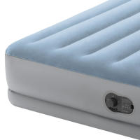 Colchón hinchable Dura Beam Comfort Queen INTEX doble 152x203x36cm, Con bomba eléctrica USB integrada, inflado automático, Peso máx. 272kg, Material flocado más PVC laminado - details 6
