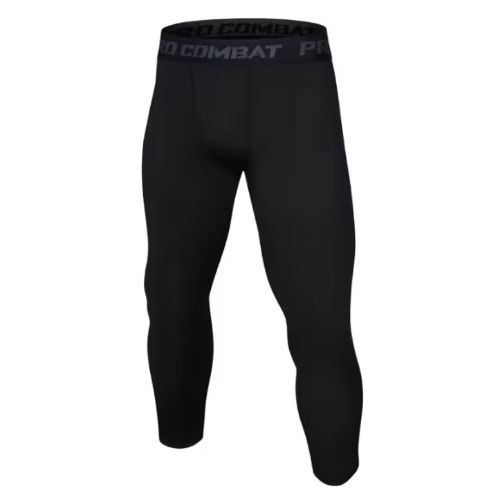Leggings De Fútbol Y Baloncesto Para Hombres Alta Elasticidad Entrenamiento Deportivo Fitness 7 Puntos Secado Rápido Transpirables - 1