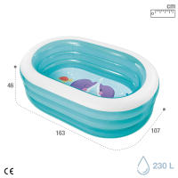 Piscina hinchable intex my sea friends 163x107x46 cm - 230 litros - details 3